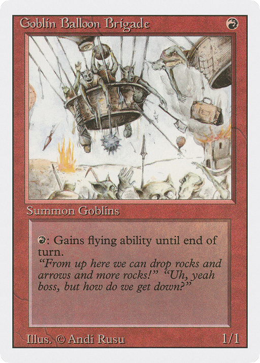 Goblin Balloon Brigade (3ED-) [Revised Edition] MTG Single Wizards of the Coast