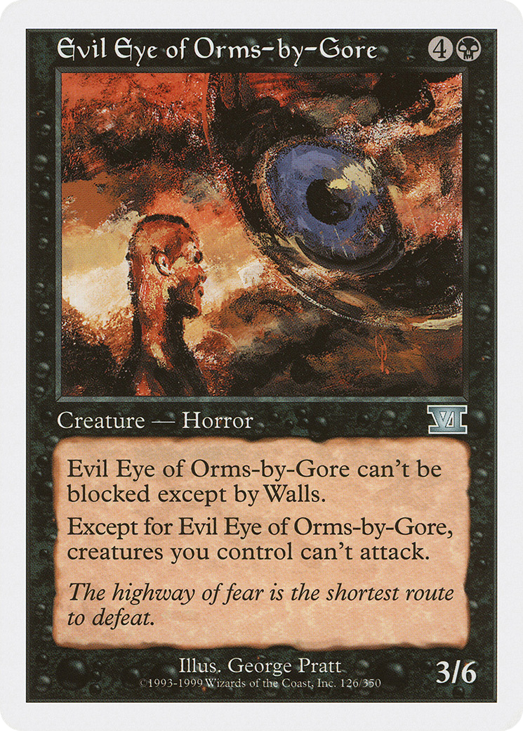 Evil Eye of Orms-by-Gore (6ED-126) [Classic Sixth Edition] MTG Single Wizards of the Coast