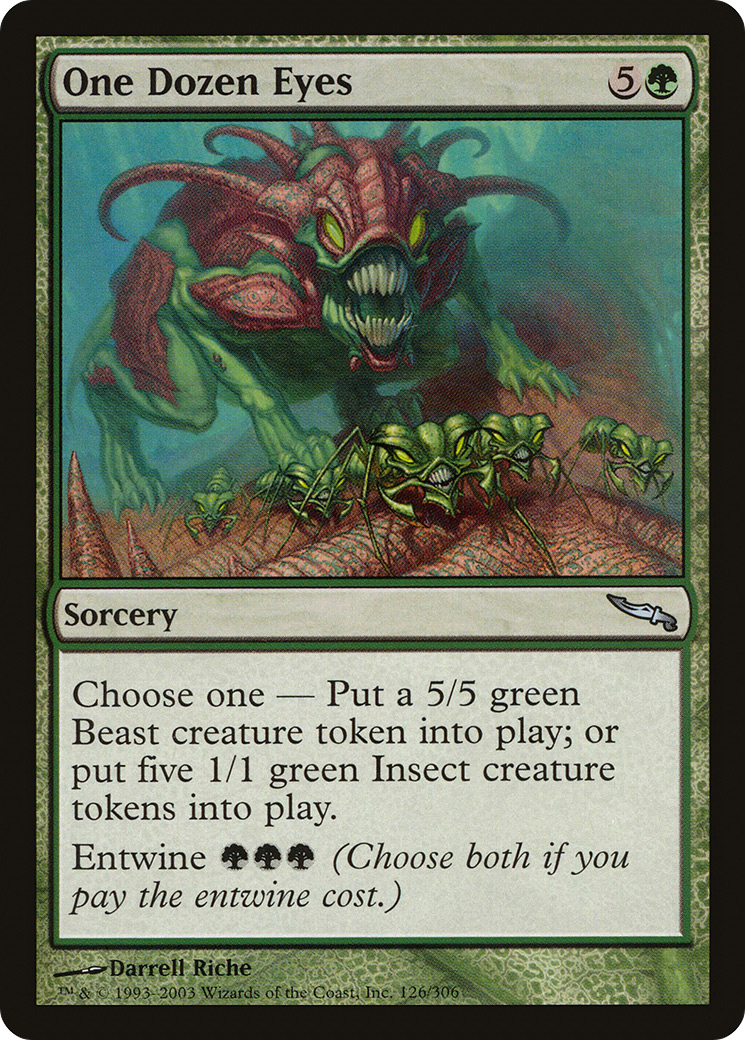 One Dozen Eyes (MRD-126) [Mirrodin] Foil MTG Single Wizards of the Coast