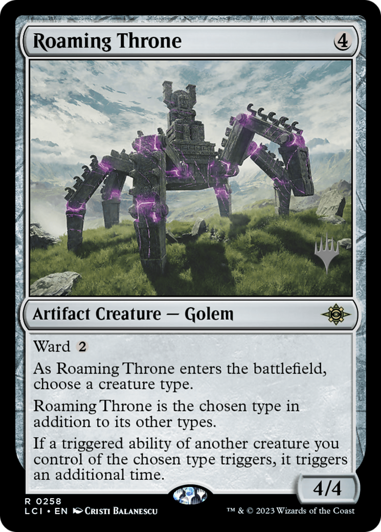 Roaming Throne (PPLCI-258) [The Lost Caverns of Ixalan Promos] MTG Single Wizards of the Coast
