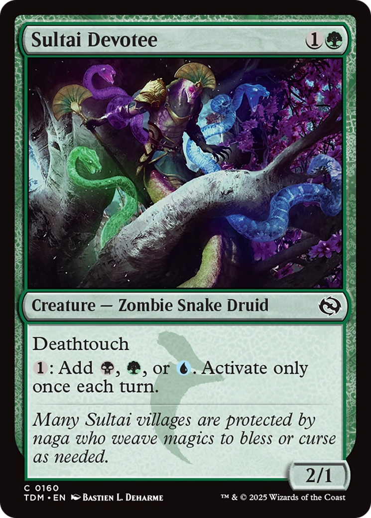Sultai Devotee (TDM-160) [Tarkir: Dragonstorm] MTG Single Wizards of the Coast