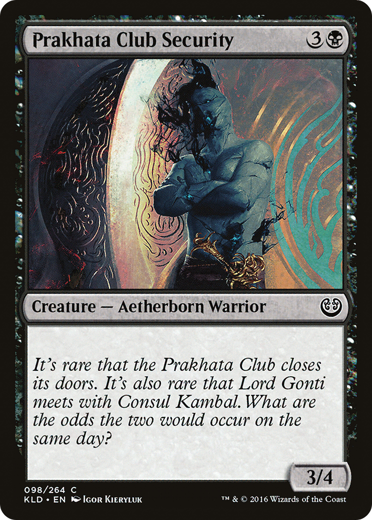 Prakhata Club Security (KLD-098) [Kaladesh] Foil MTG Single Wizards of the Coast