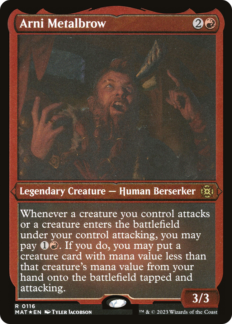 Arni Metalbrow (MAT-116) [March of the Machine: The Aftermath] Etched Foil MTG Single Wizards of the Coast