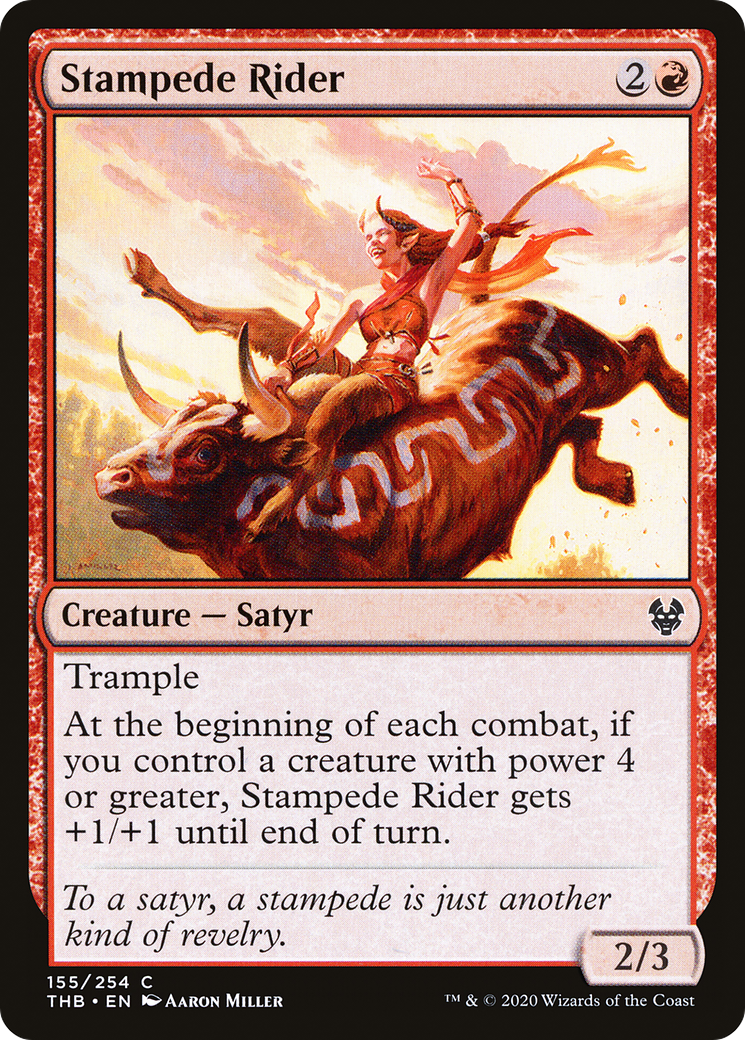 Stampede Rider (THB-155) [Theros Beyond Death] Foil MTG Single Wizards of the Coast