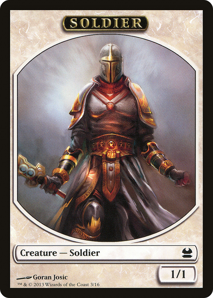 Soldier Token (MMA-003) [Tokens] Modern Masters Tokens MTG Single Wizards of the Coast