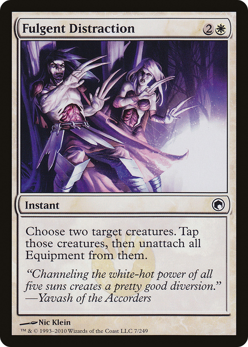 Fulgent Distraction (SOM-007) [Scars of Mirrodin] Foil MTG Single Wizards of the Coast