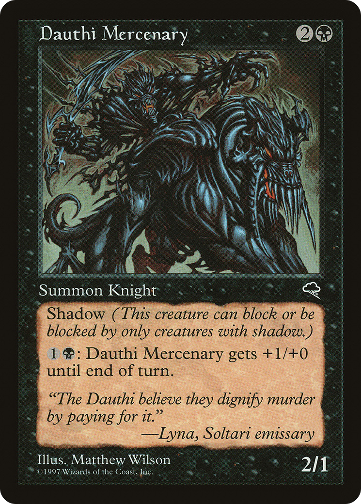 Dauthi Mercenary (TMP-124) [Tempest] MTG Single Wizards of the Coast