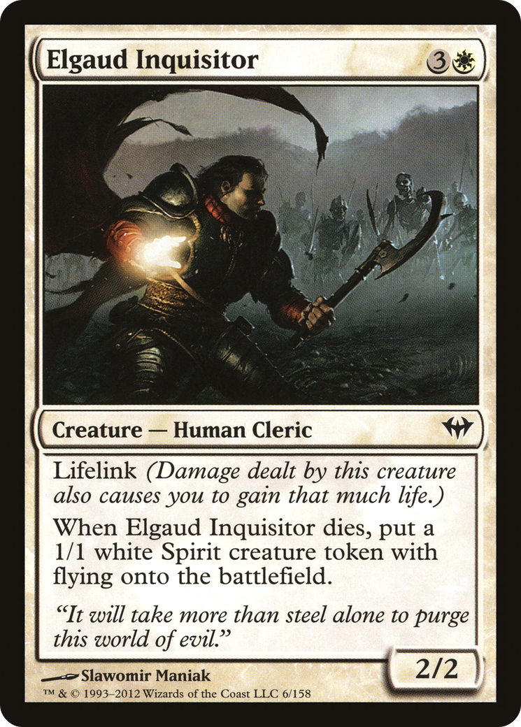 Elgaud Inquisitor (DKA-006) [Dark Ascension] MTG Single Wizards of the Coast