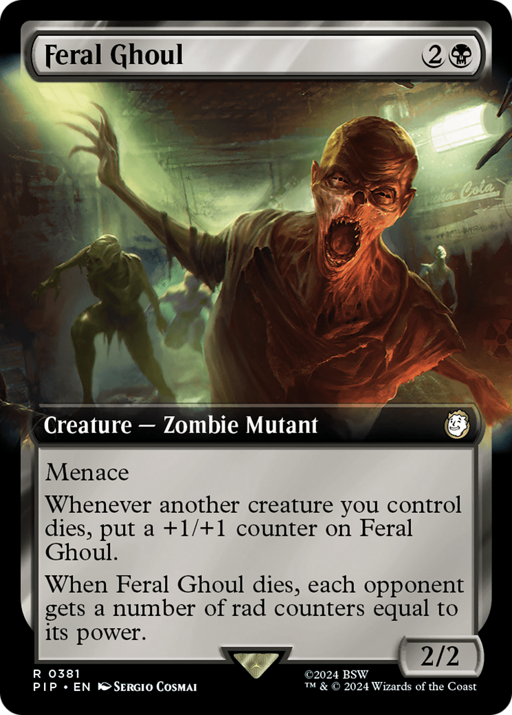 Feral Ghoul (PIP-381) [Fallout] (Extended Art) Foil MTG Single Wizards of the Coast