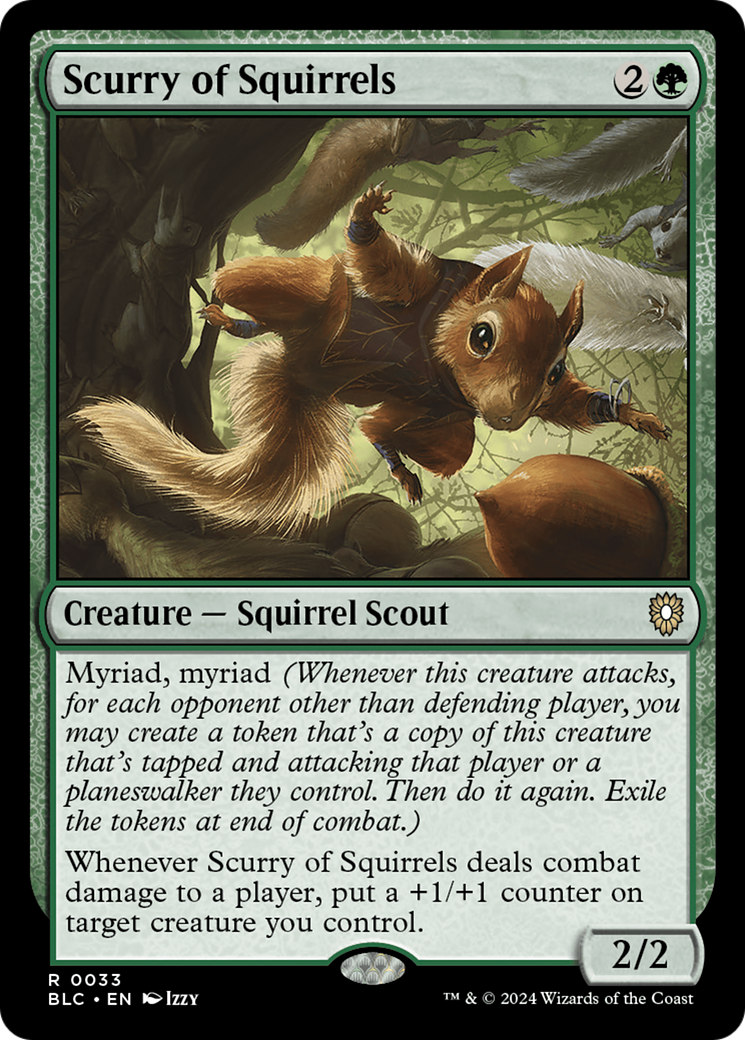 Scurry of Squirrels (BLC-033) [Bloomburrow Commander] MTG Single Wizards of the Coast