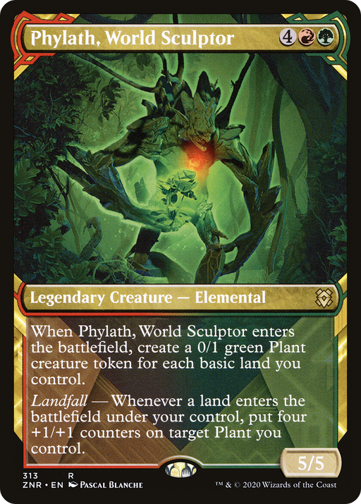 Phylath, World Sculptor (ZNR-313) [Zendikar Rising] (Showcase) MTG Single Wizards of the Coast