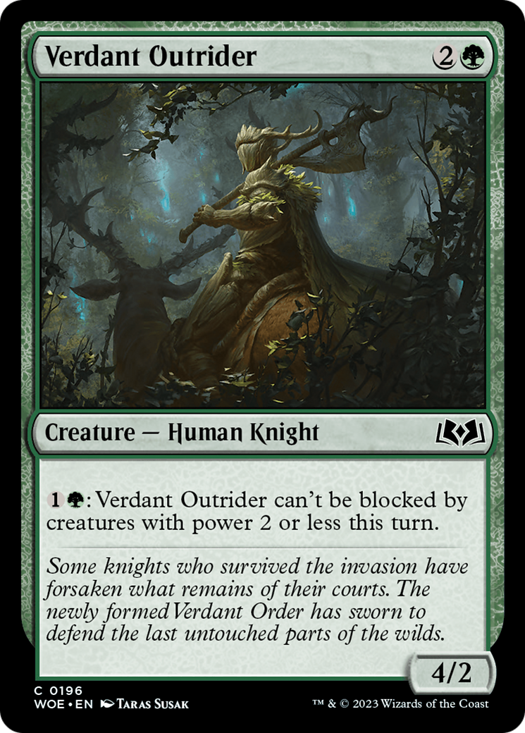 Verdant Outrider (WOE-196) [Wilds of Eldraine] MTG Single Wizards of the Coast