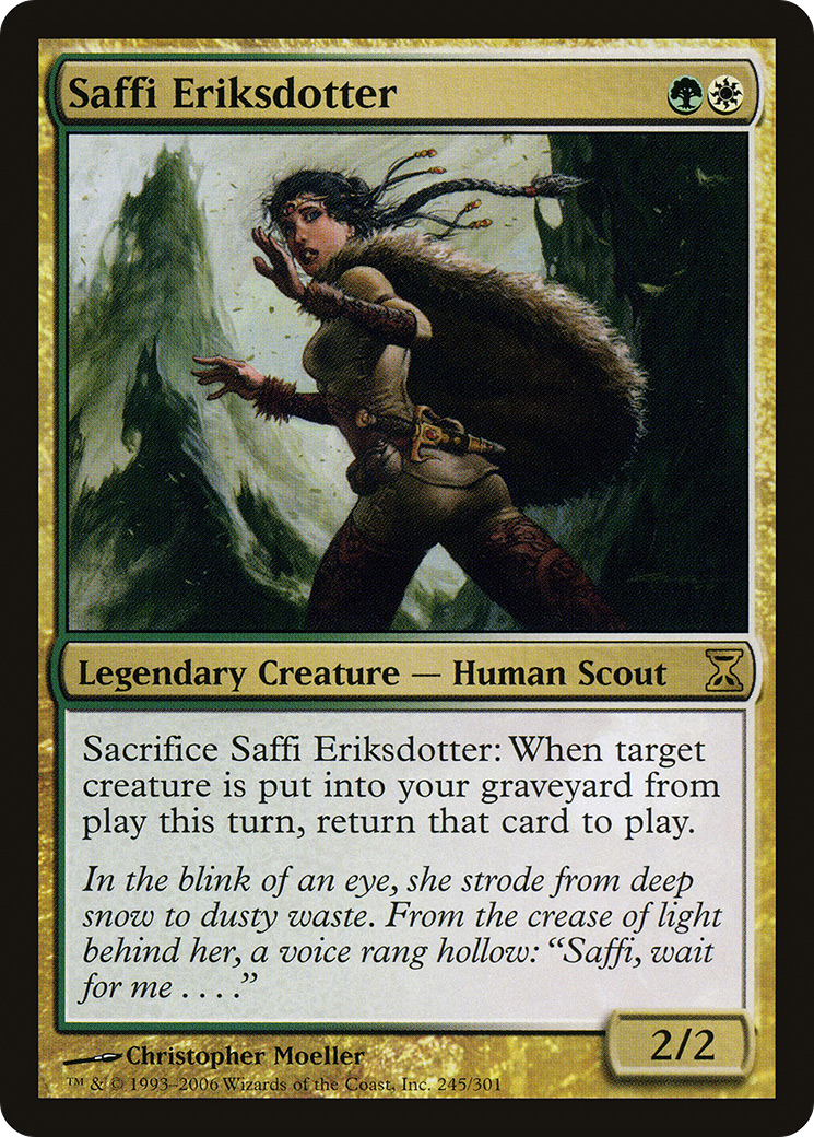 Saffi Eriksdotter (TSP-245) [Time Spiral] Foil MTG Single Wizards of the Coast