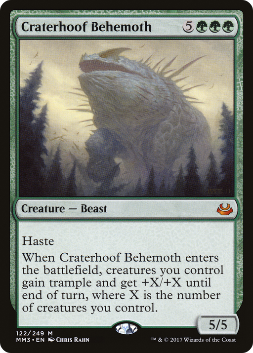 Craterhoof Behemoth (MM3-122) [Modern Masters 2017] MTG Single Wizards of the Coast