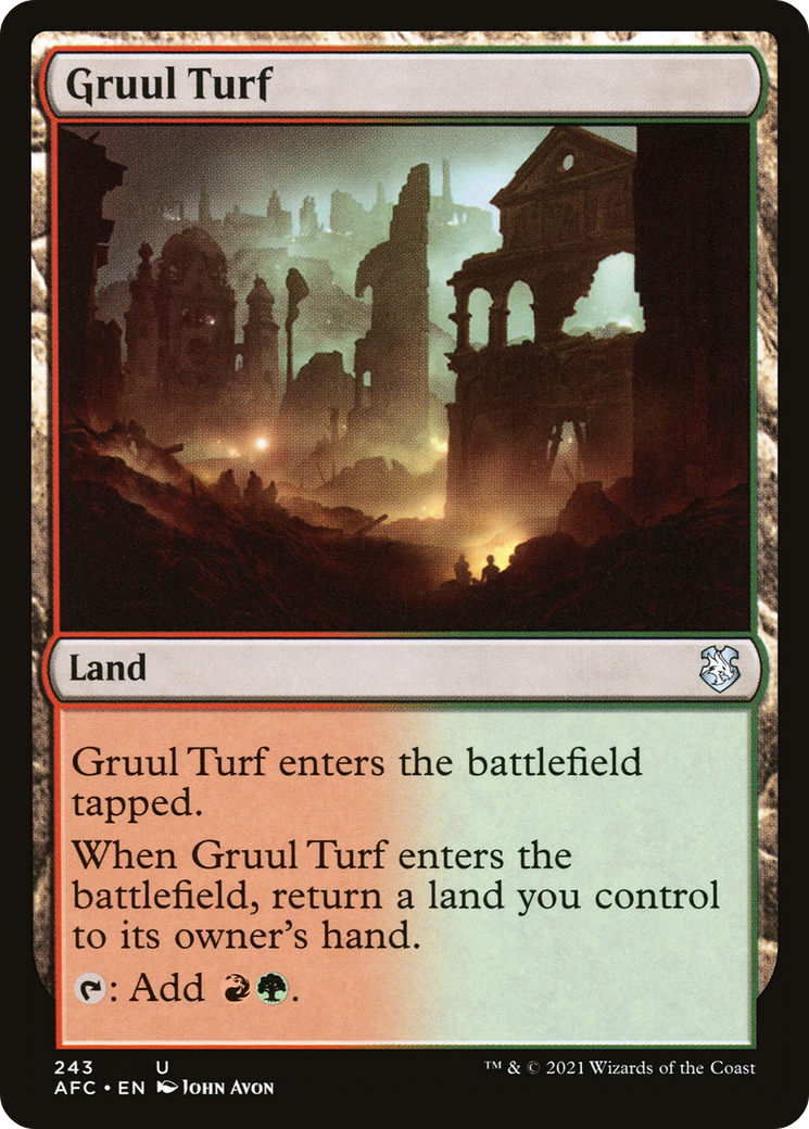 Gruul Turf (AFC-243) [Forgotten Realms Commander] MTG Single Wizards of the Coast