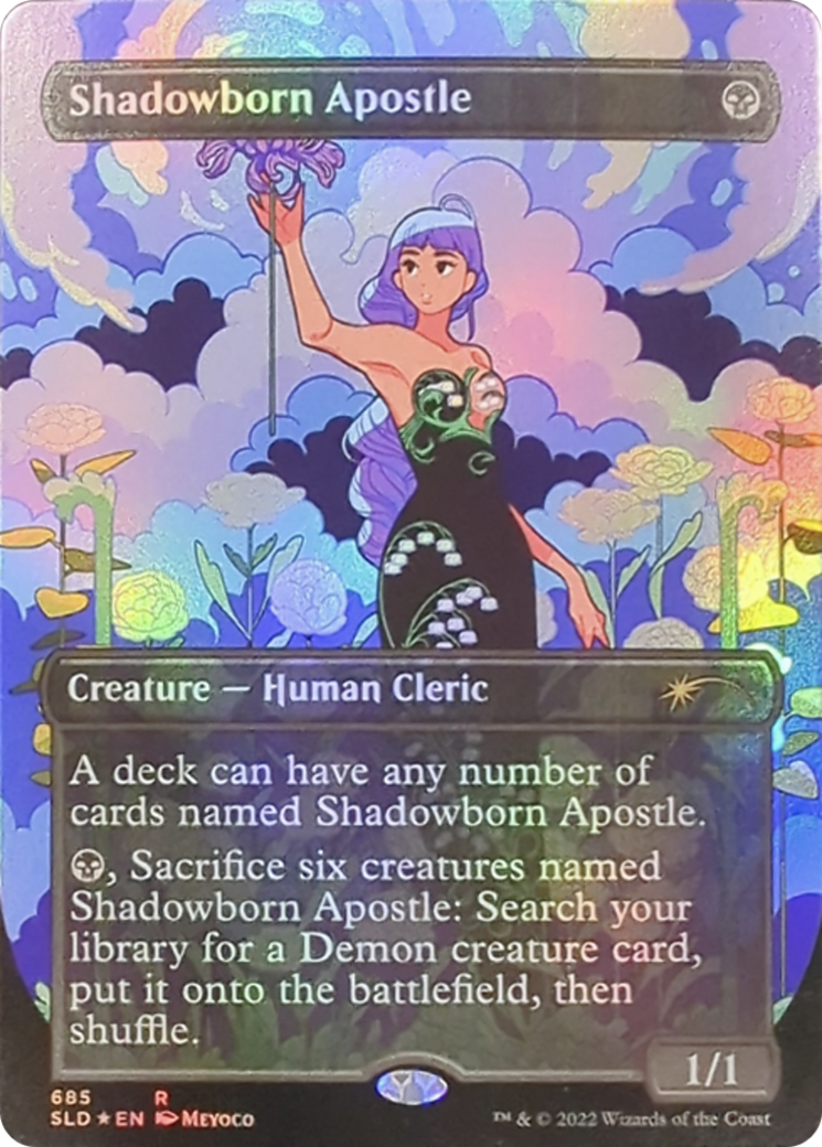 Shadowborn Apostle (SLD-685) [Secret Lair] Drop (Borderless) Foil MTG Single Wizards of the Coast