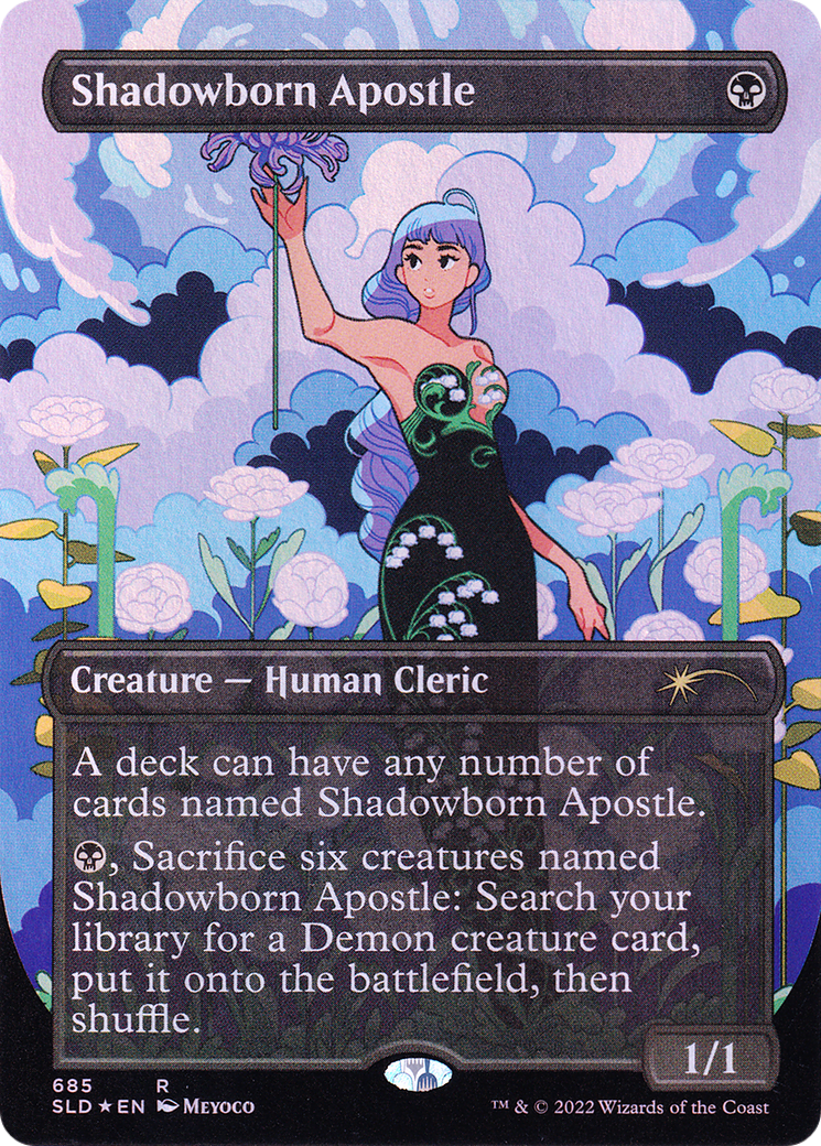Shadowborn Apostle (SLD-685) [Secret Lair] Drop (Borderless) Foil MTG Single Wizards of the Coast