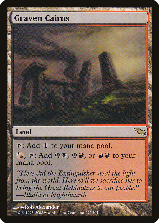 Graven Cairns (SHM-272) [Shadowmoor] Foil MTG Single Wizards of the Coast