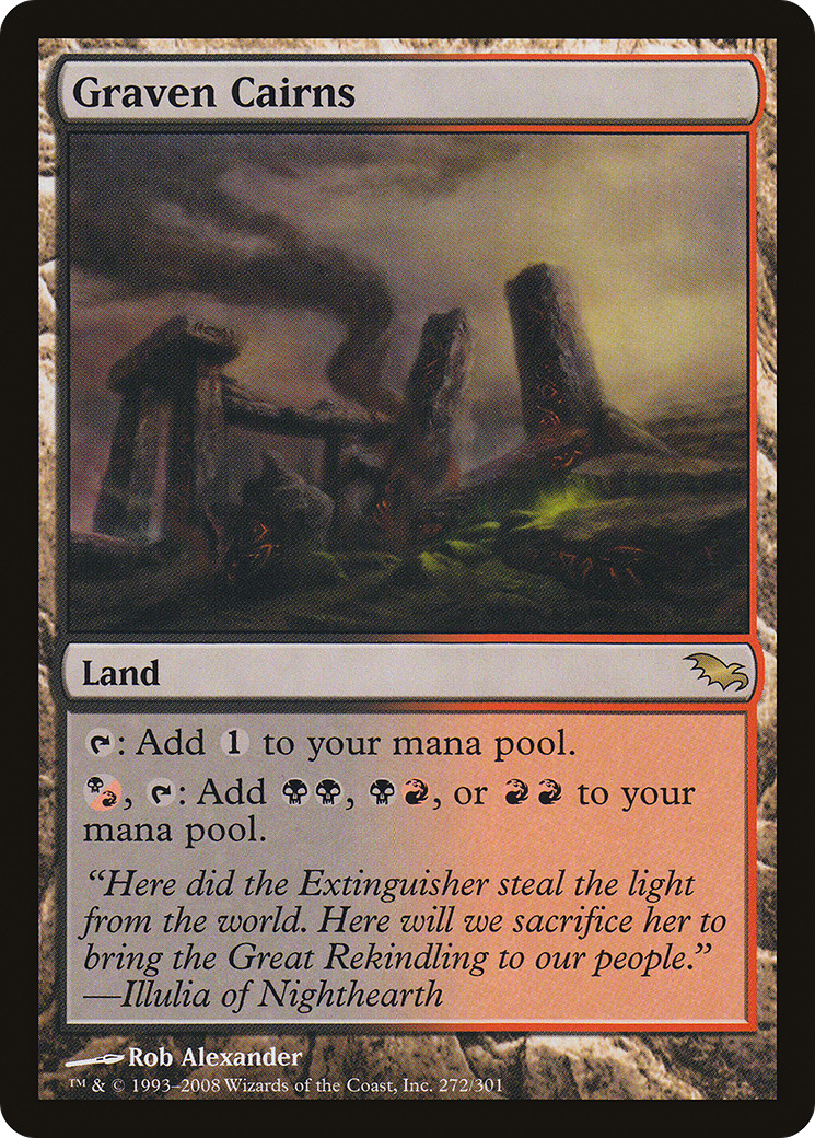 Graven Cairns (SHM-272) [Shadowmoor] MTG Single Wizards of the Coast