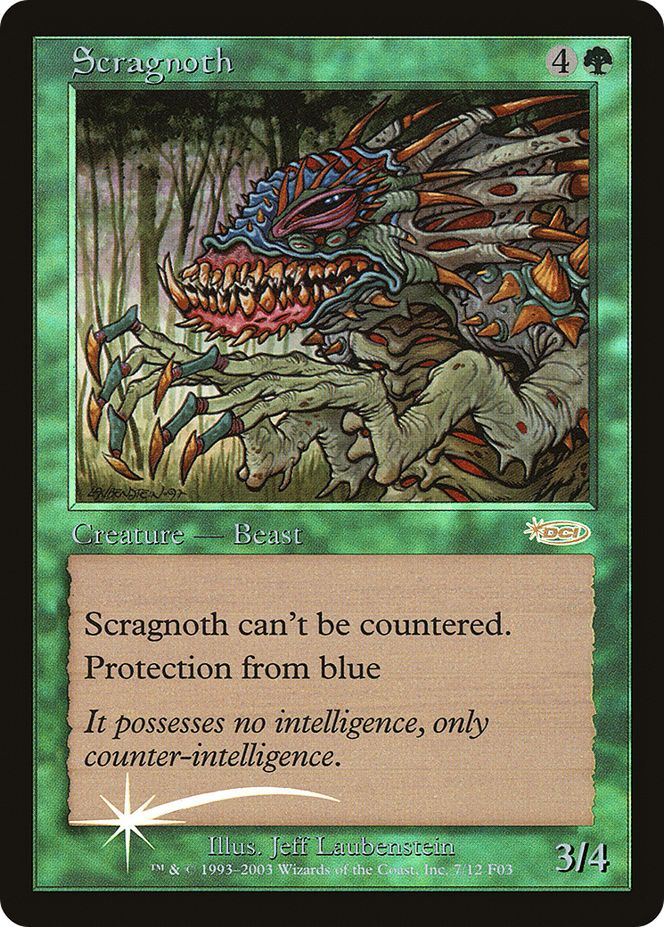 Scragnoth (FNM-) [Misc] Friday Night Magic 2003 Foil MTG Single Wizards of the Coast