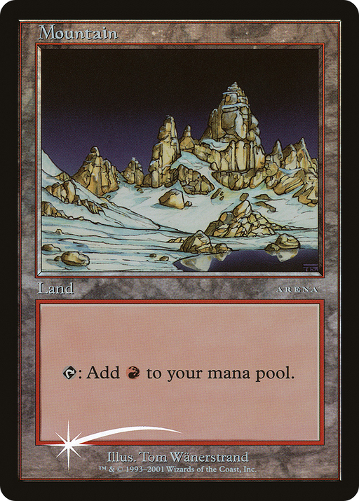 Mountain (ARENA-005) [Misc] Arena League 2001 Foil MTG Single Wizards of the Coast