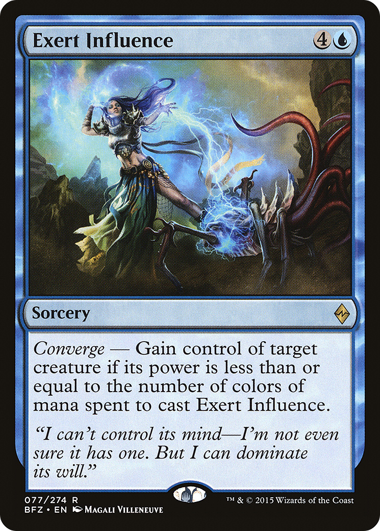 Exert Influence (BFZ-077) [Battle for Zendikar] Foil MTG Single Wizards of the Coast