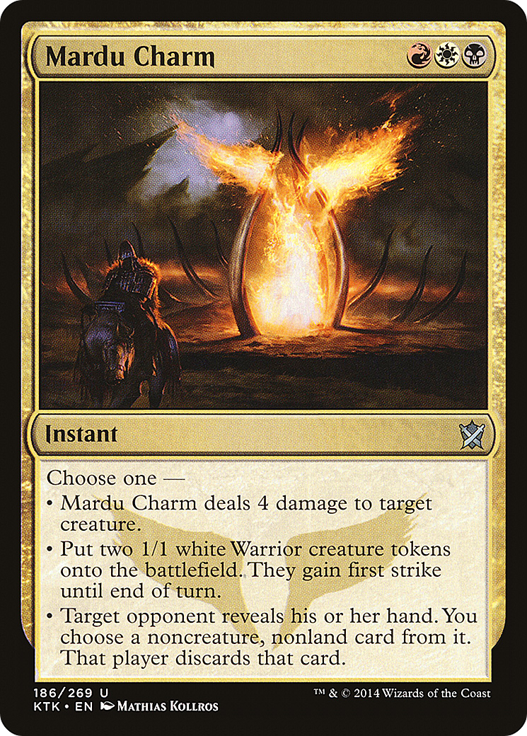 Mardu Charm (KTK-186) [Khans of Tarkir] MTG Single Wizards of the Coast