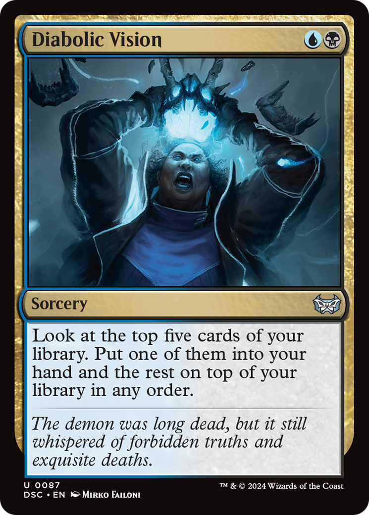 Diabolic Vision (DSC-087) [Duskmourn: House of Horror Commander] MTG Single Wizards of the Coast