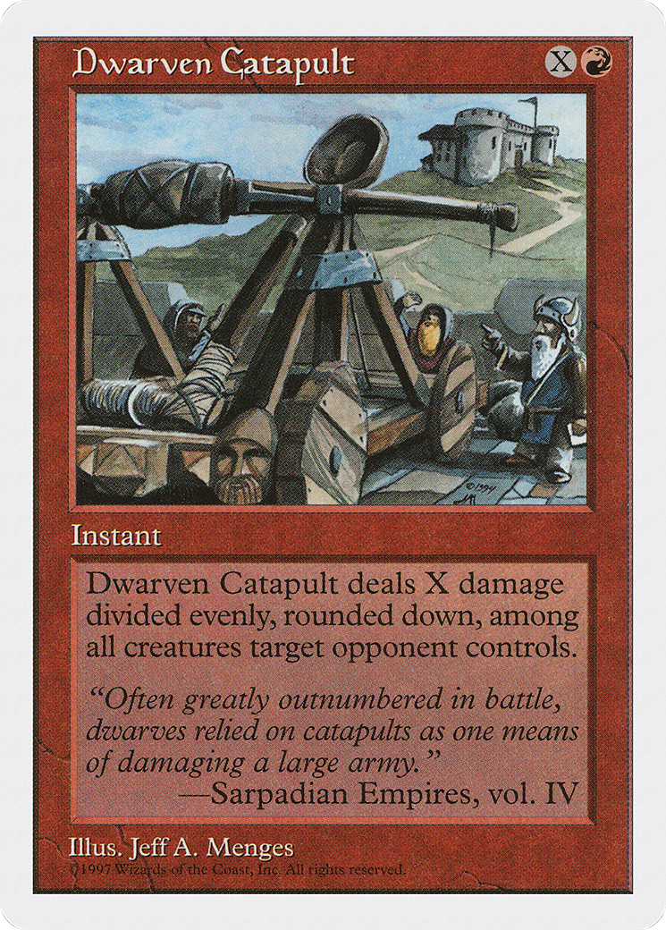 Dwarven Catapult (5ED-220) [Fifth Edition] MTG Single Wizards of the Coast