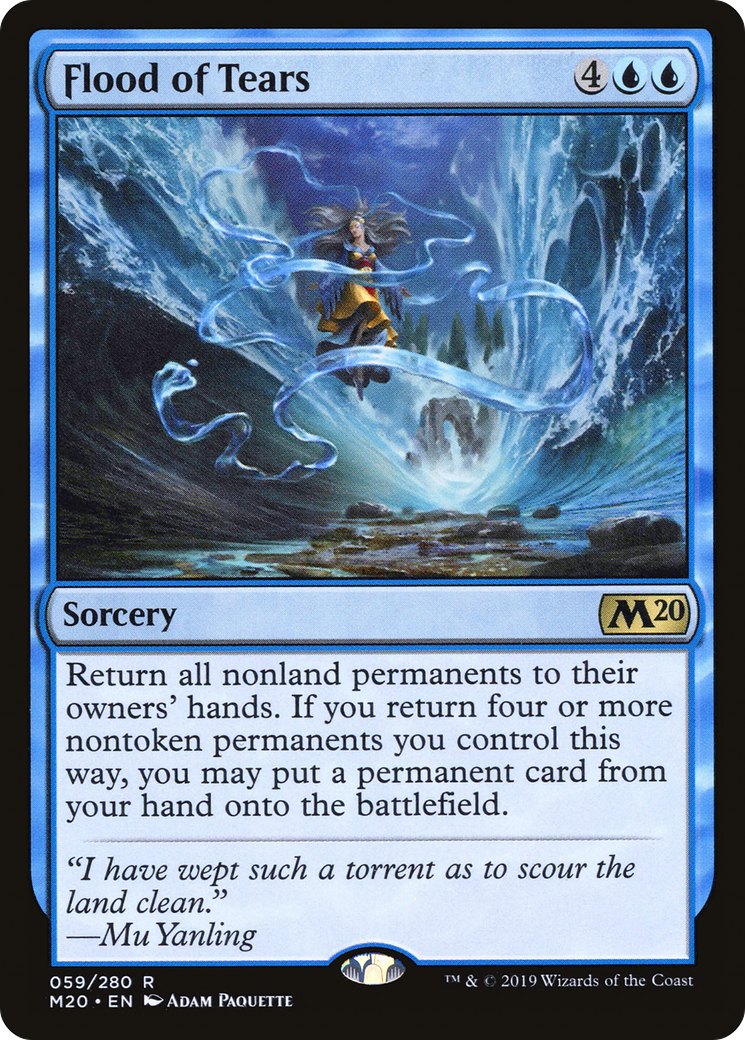 Flood of Tears (M20-059) [Core Set 2020] MTG Single Wizards of the Coast