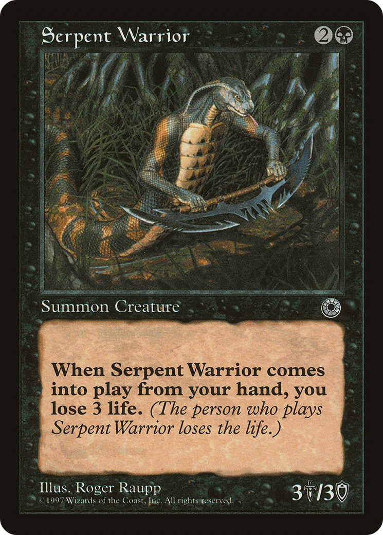 Serpent Warrior (POR-109) [Misc] Portal MTG Single Wizards of the Coast