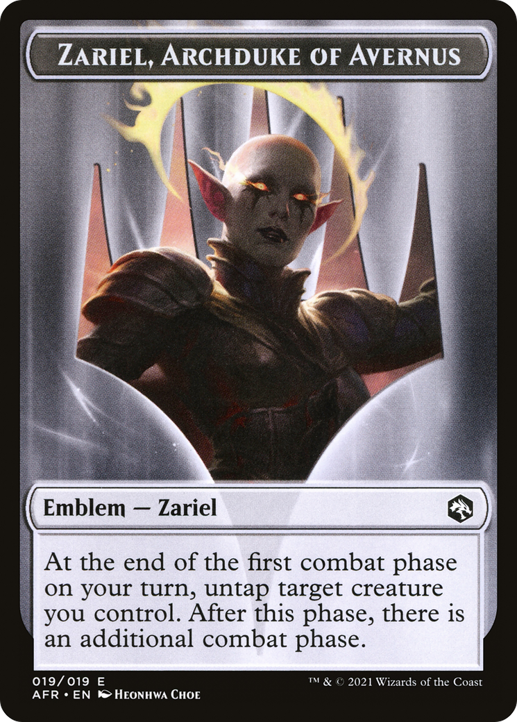 Zariel, Archduke of Avernus Emblem (TAFR-019) [Tokens] Adventures in the Forgotten Realms Tokens MTG Single Wizards of the Coast