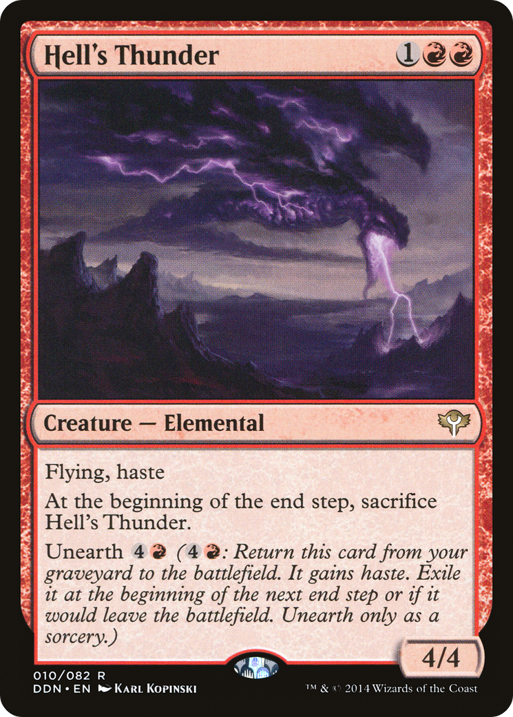 Hell's Thunder (DDN-010) [Misc] Duel Decks: Speed vs. Cunning MTG Single Wizards of the Coast