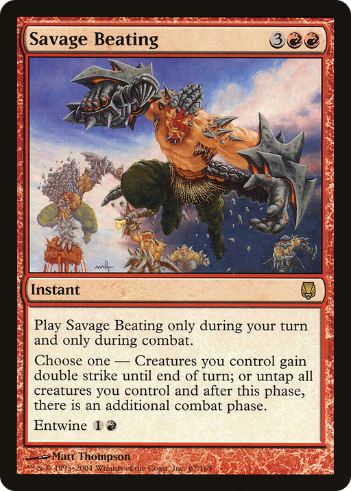 Savage Beating (DST-067) [Darksteel] MTG Single Wizards of the Coast