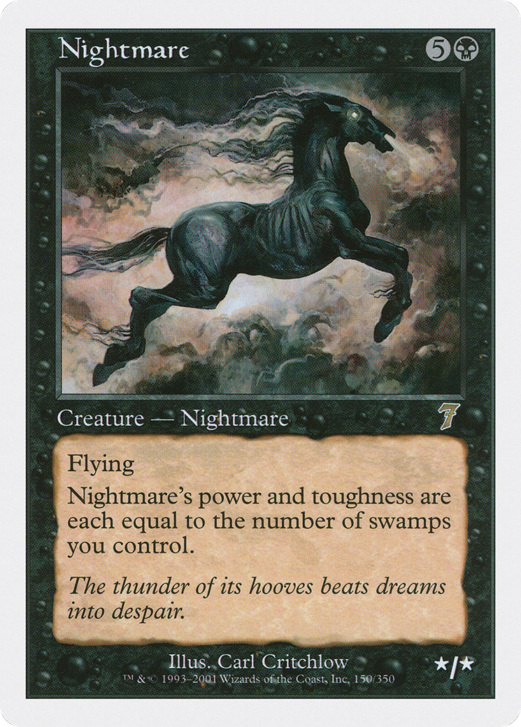 Nightmare (7ED-150) [7th Edition] Foil MTG Single Wizards of the Coast