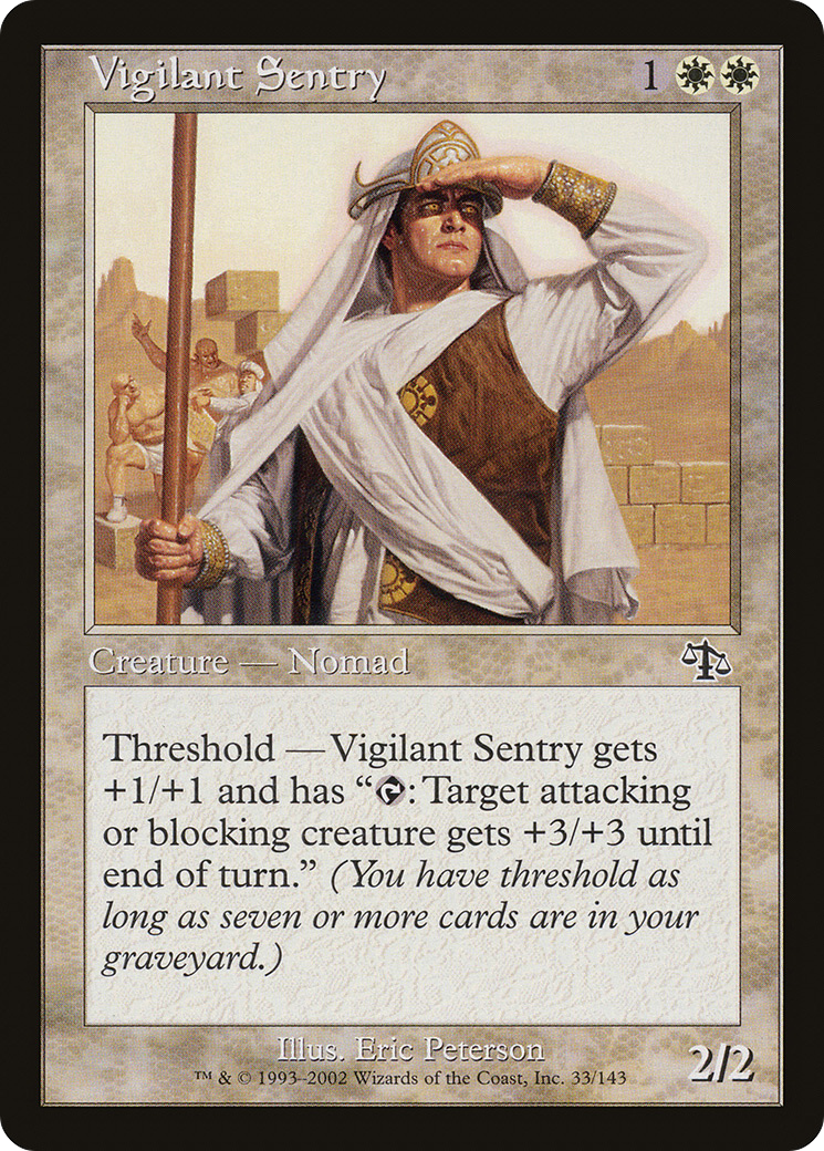 Vigilant Sentry (JUD-033) [Judgment] MTG Single Wizards of the Coast