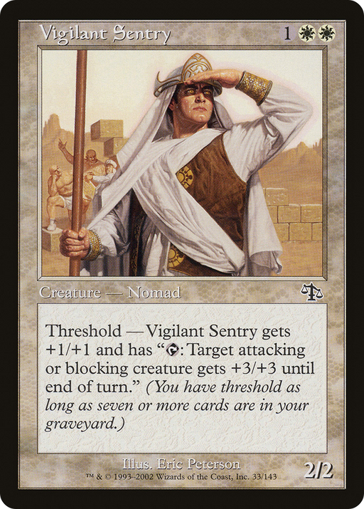 Vigilant Sentry (JUD-033) [Judgment] MTG Single Wizards of the Coast