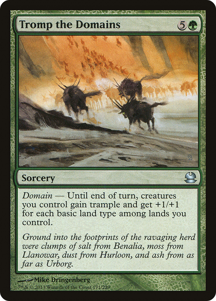 Tromp the Domains (MMA-171) [Modern Masters] Foil MTG Single Modern Masters