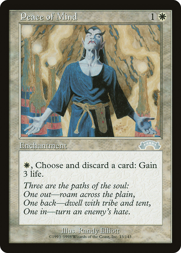 Peace of Mind (EXO-013) [Exodus] MTG Single Wizards of the Coast