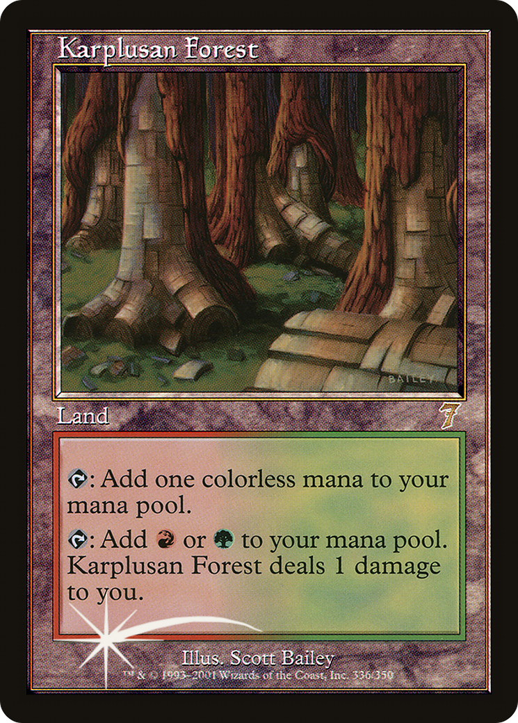Karplusan Forest (7ED-336) [7th Edition] Foil MTG Single Wizards of the Coast