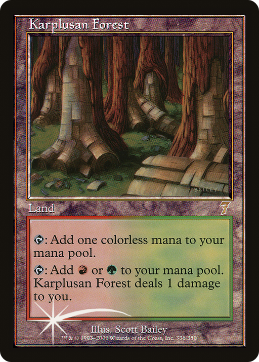 Karplusan Forest (7ED-336) [7th Edition] MTG Single Wizards of the Coast
