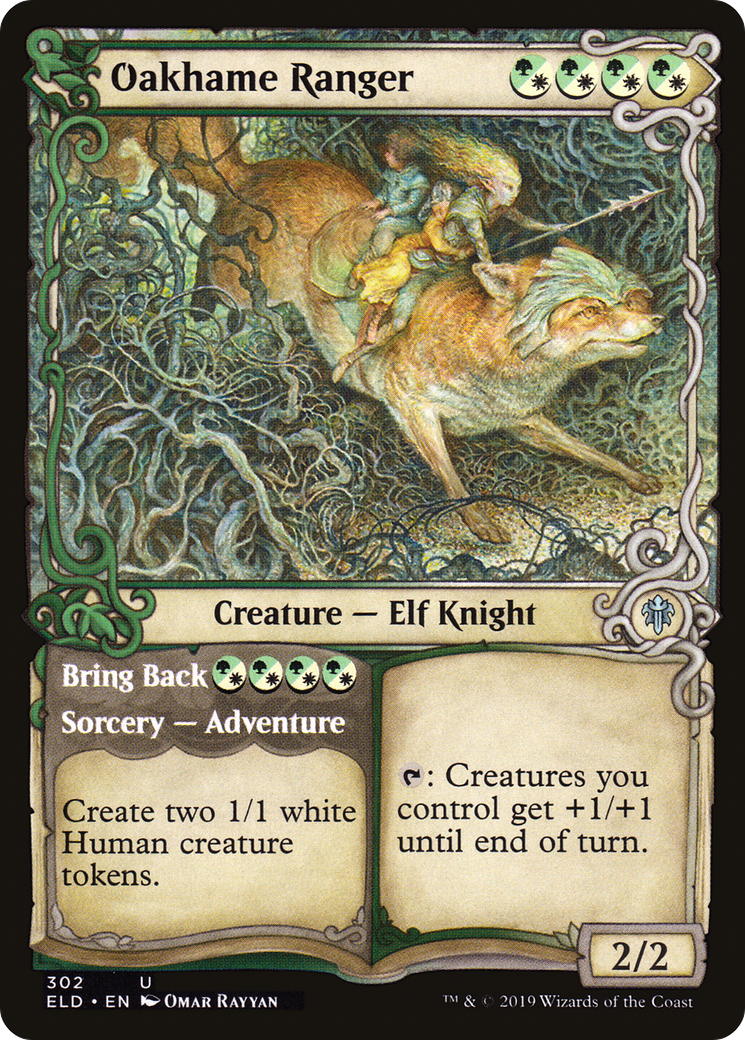 Oakhame Ranger (ELD-302) [Throne of Eldraine] (Showcase) MTG Single Wizards of the Coast