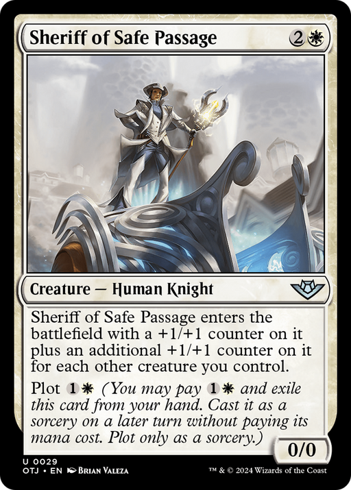 Sheriff of Safe Passage (OTJ-029) [Outlaws of Thunder Junction] Foil MTG Single Wizards of the Coast