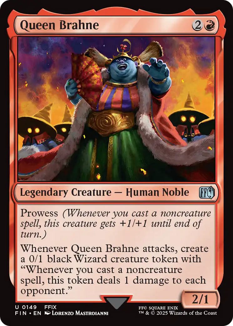 Queen Brahne (FIN-149) [FINAL FANTASY] Foil MTG Single Wizards of the Coast