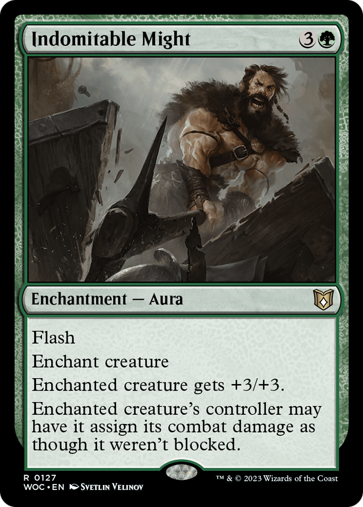 Indomitable Might (WOC-127) [Wilds of Eldraine Commander] MTG Single Wizards of the Coast