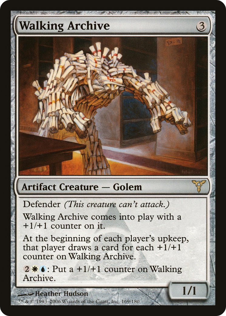 Walking Archive (DIS-169) [Dissension] Foil MTG Single Wizards of the Coast
