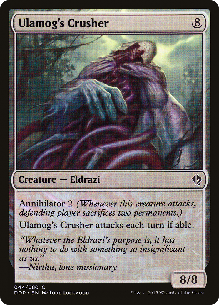 Ulamog's Crusher (DDP-044) [Misc] Duel Decks: Zendikar vs. Eldrazi MTG Single Wizards of the Coast