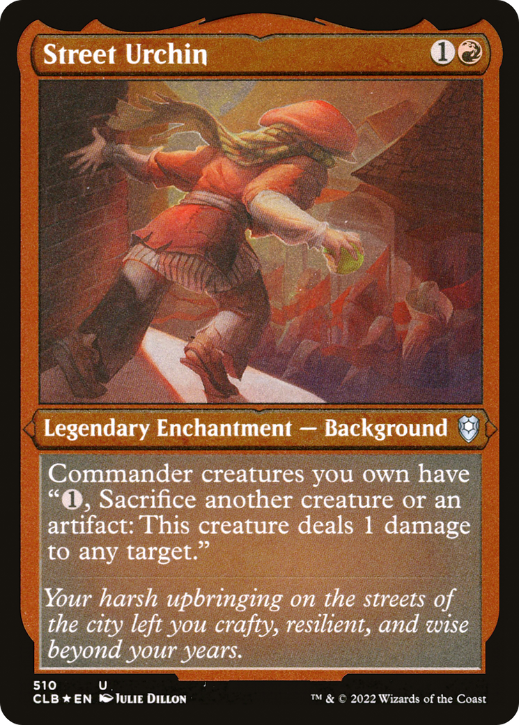 Street Urchin (CLB-510) [Commander Legends: Battle for Baldur's Gate] Etched Foil MTG Single Wizards of the Coast