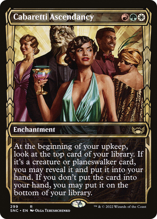 Cabaretti Ascendancy (SNC-299) [Streets of New Capenna] (Showcase) Foil MTG Single Wizards of the Coast