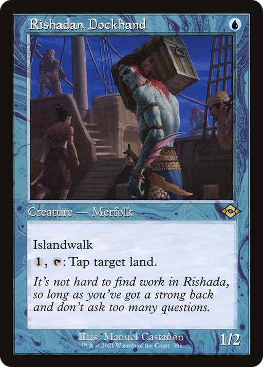 Rishadan Dockhand (MH2-391) [Modern Horizons 2] MTG Single Wizards of the Coast